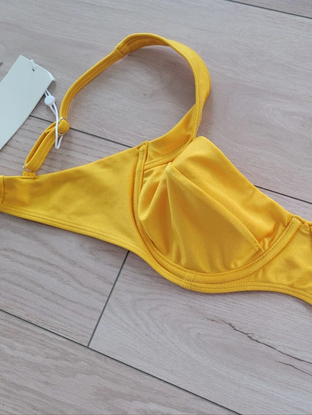 NWT Monday Swimwear Mango Gold Yellow Bikini Bathing Suit Set